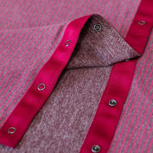 Lululemon Vinyasa Rulu Scarf Hyper Stripe Heathered Bordeaux Drama - Picture 7 of 13